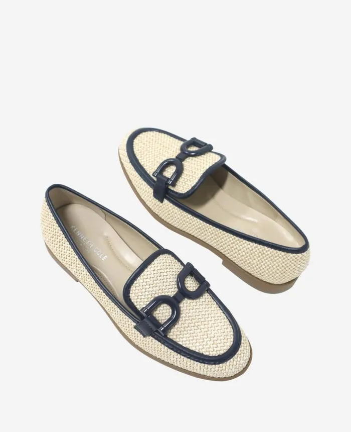 Kenneth Cole Flats and Loafers Women Linda Bit Loafer Naturalnavy Kenneth Cole Flats and Loafers Women Linda Bit Loafer Naturalnavy