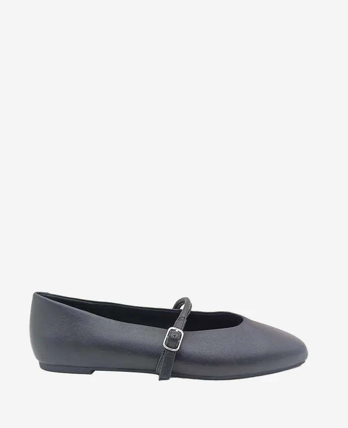 Kenneth Cole Flats and Loafers Women Magnolia Leather Ballet Flat Black Leather