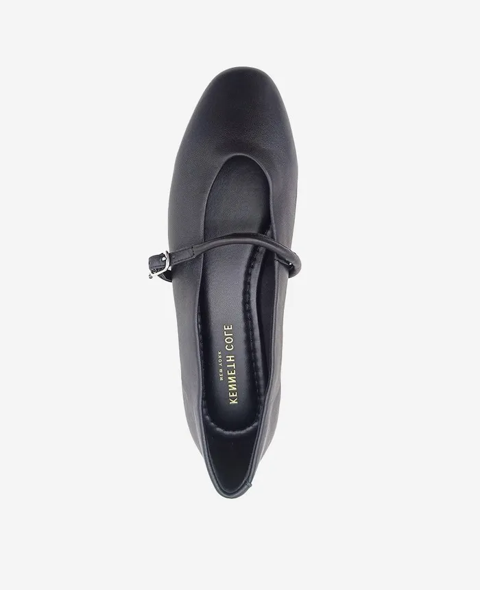 Kenneth Cole Flats and Loafers Women Magnolia Leather Ballet Flat Black Leather Kenneth Cole Flats and Loafers Women Magnolia Leather Ballet Flat Black Leather