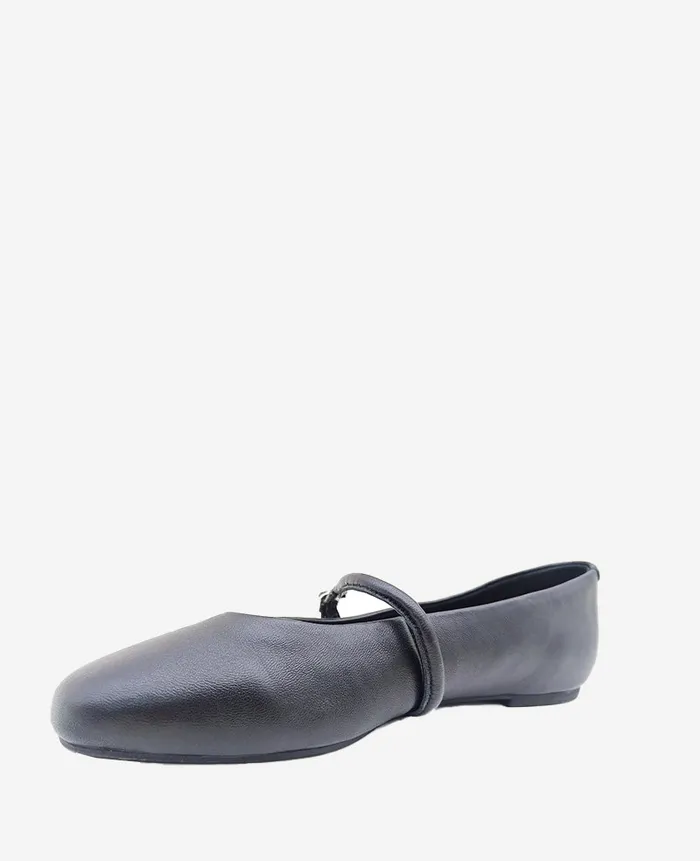 Kenneth Cole Flats and Loafers Women Magnolia Leather Ballet Flat Black Leather Kenneth Cole Flats and Loafers Women Magnolia Leather Ballet Flat Black Leather