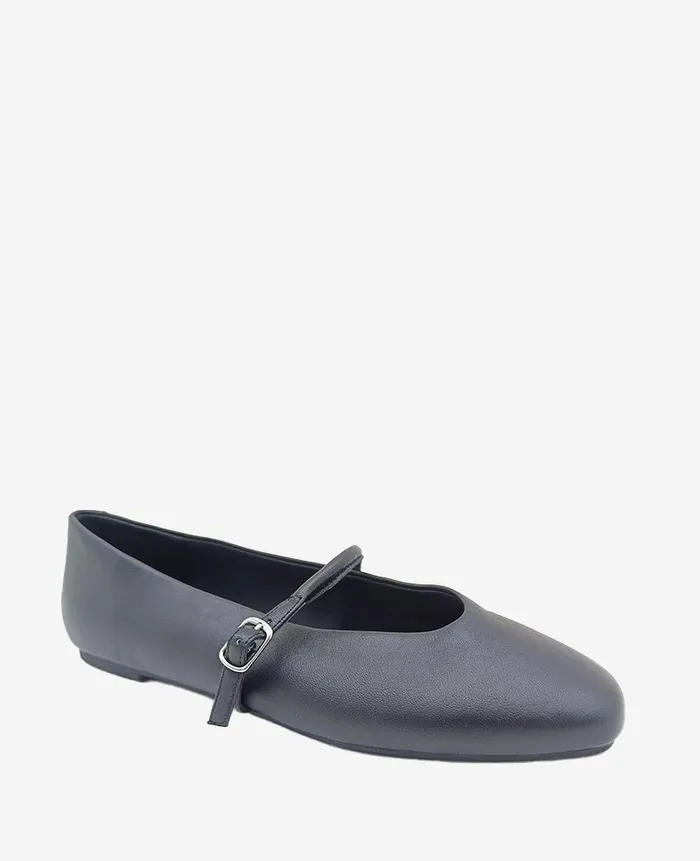 Kenneth Cole Flats and Loafers Women Magnolia Leather Ballet Flat Black Leather Kenneth Cole Flats and Loafers Women Magnolia Leather Ballet Flat Black Leather