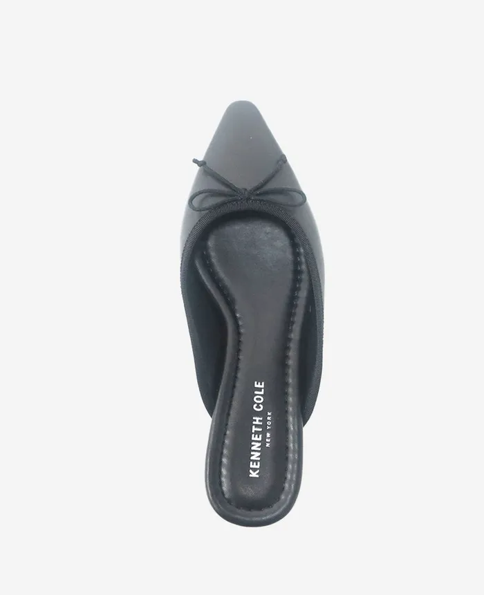 Kenneth Cole Flats and Loafers Women Nora Leather Mule Flat Black Leather Kenneth Cole Flats and Loafers Women Nora Leather Mule Flat Black Leather