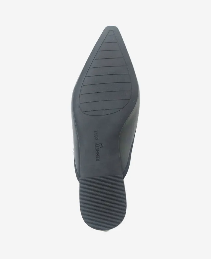 Kenneth Cole Flats and Loafers Women Nora Leather Mule Flat Black Leather Kenneth Cole Flats and Loafers Women Nora Leather Mule Flat Black Leather