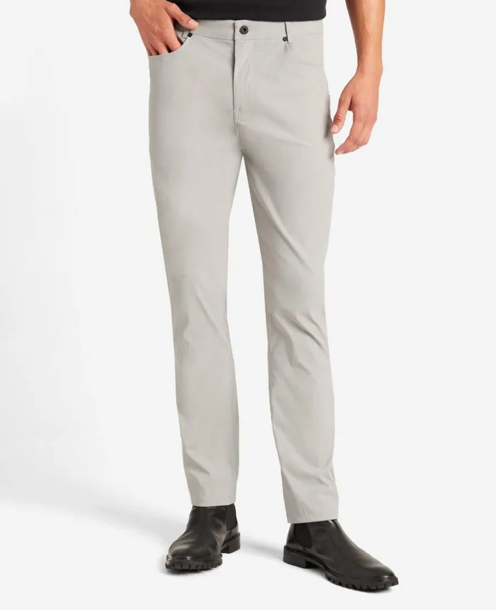 Kenneth Cole Pants Men Original Slim 5Pocket Pant Light Grey Kenneth Cole Pants Men Original Slim 5Pocket Pant Light Grey