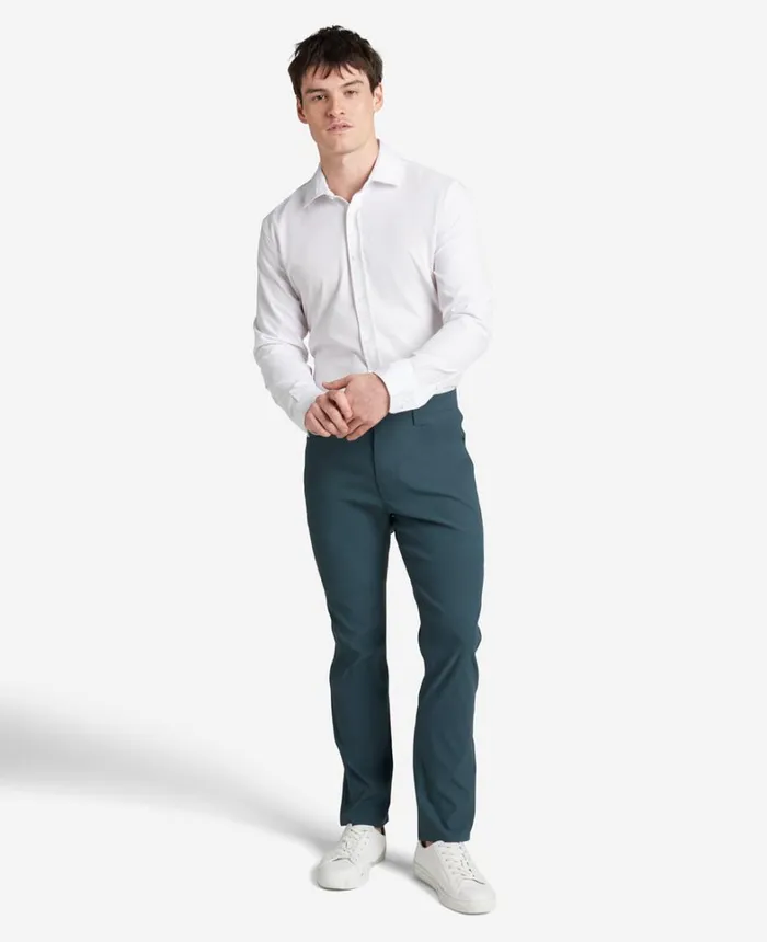 Kenneth Cole Pants Men Original Slim 5Pocket Pant Teal Kenneth Cole Pants Men Original Slim 5Pocket Pant Teal