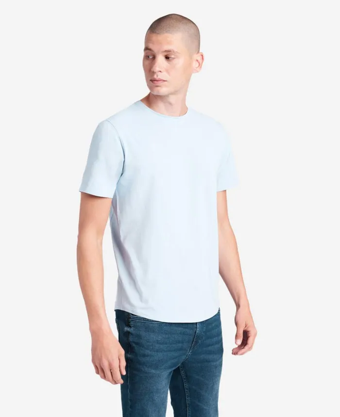 Kenneth Cole Polos and TShirts Men The Performance Crew Neck TShirt Light Blue