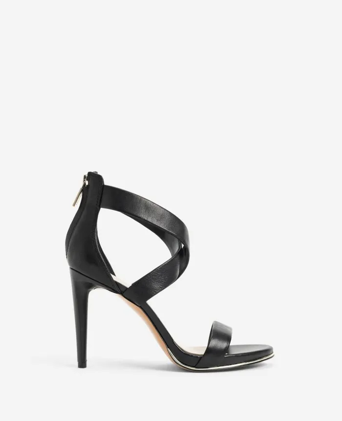 Kenneth Cole Pumps and Heels Women Brooke Cross Strap Heeled Sandal Black