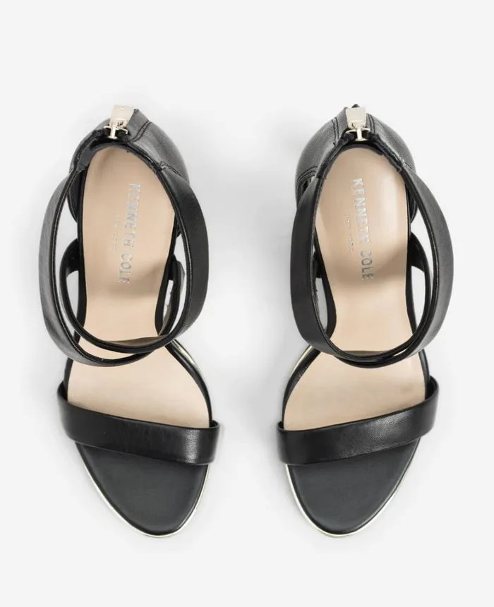 Kenneth Cole Pumps and Heels Women Brooke Cross Strap Heeled Sandal Black Kenneth Cole Pumps and Heels Women Brooke Cross Strap Heeled Sandal Black