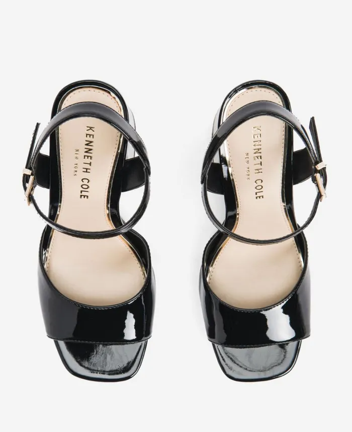 Kenneth Cole Pumps and Heels Women Dolly Ankle Strap Platform Heeled Sandal Black Patent Kenneth Cole Pumps and Heels Women Dolly Ankle Strap Platform Heeled Sandal Black Patent