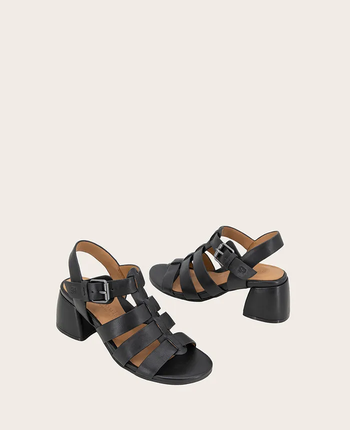 Kenneth Cole Sandals and Wedges Women GENTLE SOULS 8211 Margarite Heel Sandal Black Leather Kenneth Cole Sandals and Wedges Women GENTLE SOULS 8211 Margarite Heel Sandal Black Leather