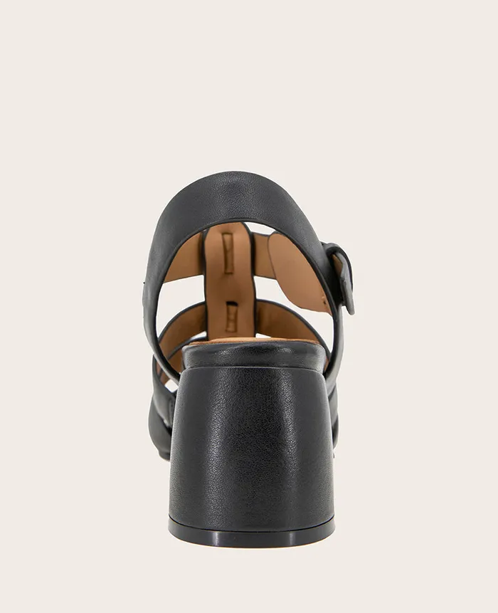 Kenneth Cole Sandals and Wedges Women GENTLE SOULS 8211 Margarite Heel Sandal Black Leather Kenneth Cole Sandals and Wedges Women GENTLE SOULS 8211 Margarite Heel Sandal Black Leather