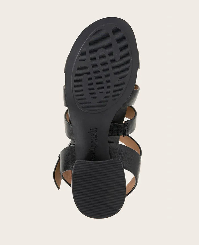 Kenneth Cole Sandals and Wedges Women GENTLE SOULS 8211 Margarite Heel Sandal Black Leather Kenneth Cole Sandals and Wedges Women GENTLE SOULS 8211 Margarite Heel Sandal Black Leather