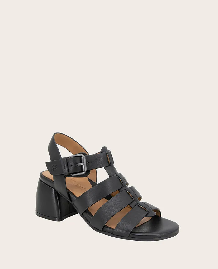 Kenneth Cole Sandals and Wedges Women GENTLE SOULS 8211 Margarite Heel Sandal Black Leather Kenneth Cole Sandals and Wedges Women GENTLE SOULS 8211 Margarite Heel Sandal Black Leather