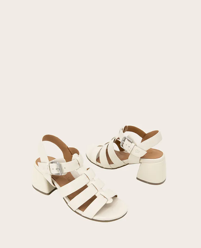 Kenneth Cole Sandals and Wedges Women GENTLE SOULS 8211 Margarite Heel Sandal Stone Leather Kenneth Cole Sandals and Wedges Women GENTLE SOULS 8211 Margarite Heel Sandal Stone Leather