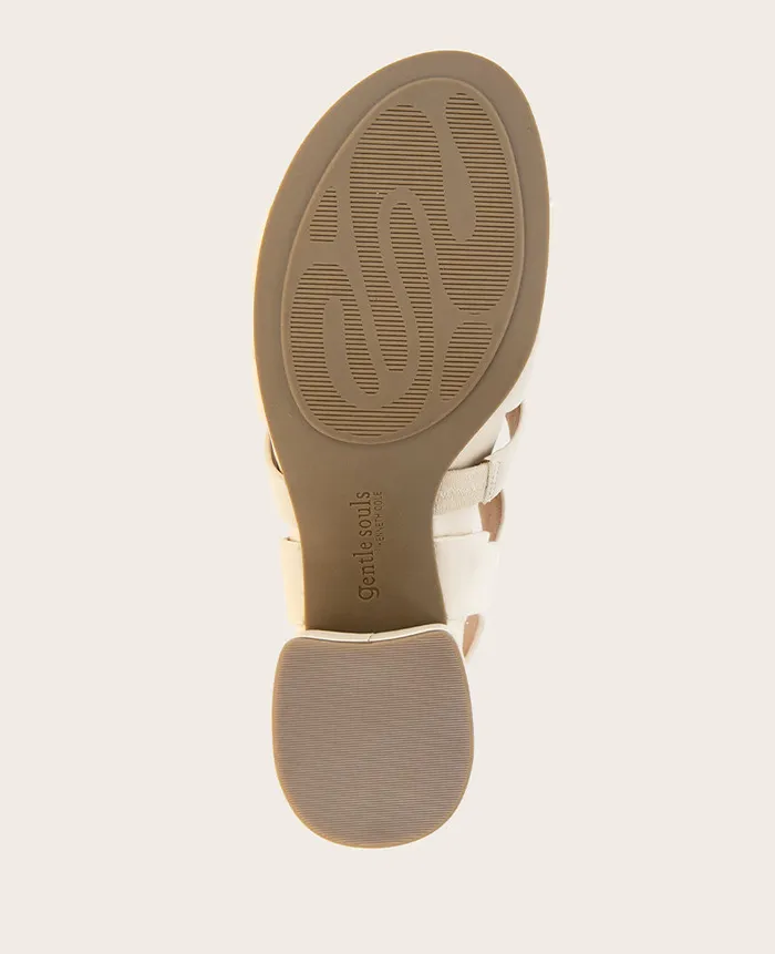 Kenneth Cole Sandals and Wedges Women GENTLE SOULS 8211 Margarite Heel Sandal Stone Leather Kenneth Cole Sandals and Wedges Women GENTLE SOULS 8211 Margarite Heel Sandal Stone Leather