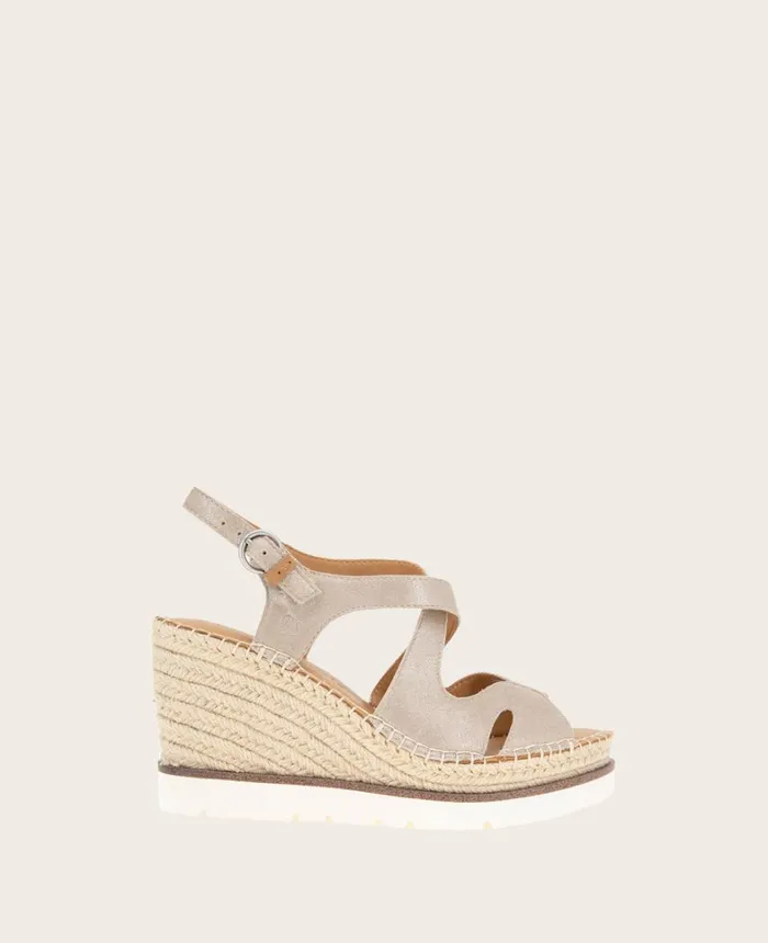 Kenneth Cole Sandals and Wedges Women GENTLE SOULS Elise Espadrille Wedge Mushroom