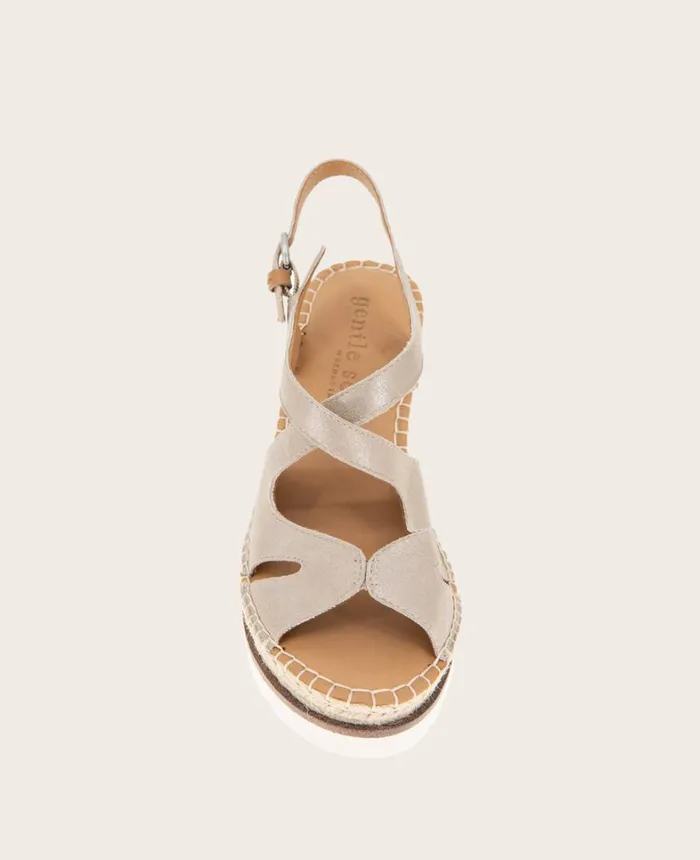 Kenneth Cole Sandals and Wedges Women GENTLE SOULS Elise Espadrille Wedge Mushroom Kenneth Cole Sandals and Wedges Women GENTLE SOULS Elise Espadrille Wedge Mushroom