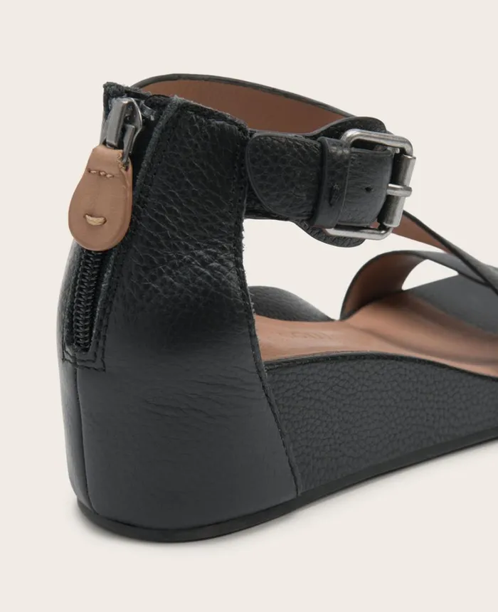 Kenneth Cole Sandals and Wedges Women GENTLE SOULS Gwen Leather Wedge Sandal Black Kenneth Cole Sandals and Wedges Women GENTLE SOULS Gwen Leather Wedge Sandal Black