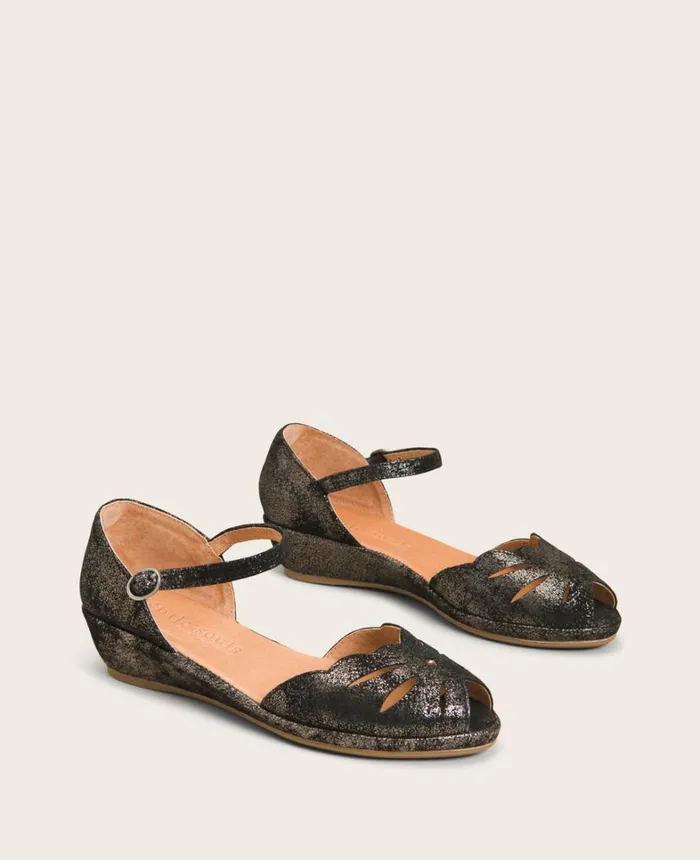 Kenneth Cole Sandals and Wedges Women GENTLE SOULS Lily Moon Ankle Strap Sandal Graphite Kenneth Cole Sandals and Wedges Women GENTLE SOULS Lily Moon Ankle Strap Sandal Graphite
