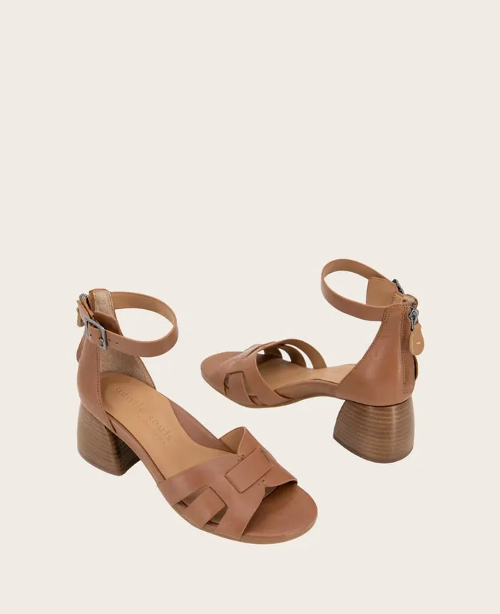 Kenneth Cole Sandals and Wedges Women GENTLE SOULS Myla Heeled Sandal Luggage Kenneth Cole Sandals and Wedges Women GENTLE SOULS Myla Heeled Sandal Luggage