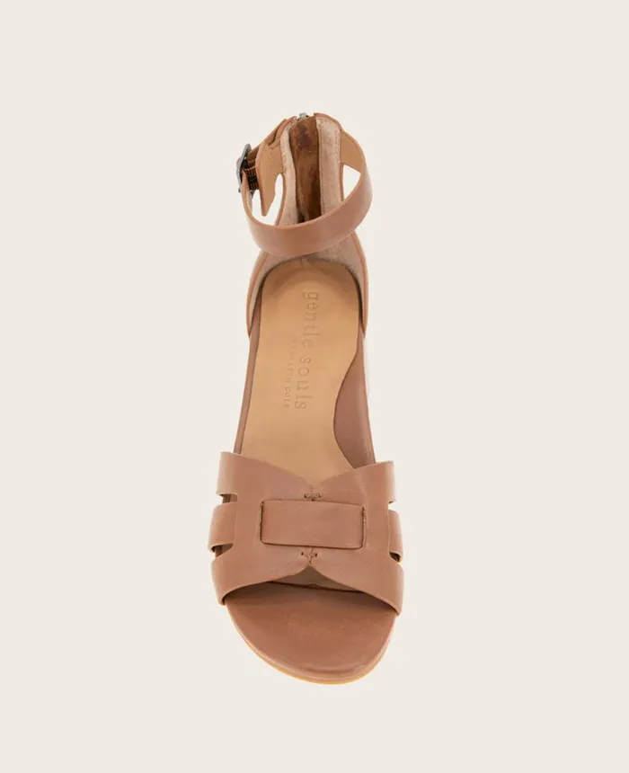 Kenneth Cole Sandals and Wedges Women GENTLE SOULS Myla Heeled Sandal Luggage Kenneth Cole Sandals and Wedges Women GENTLE SOULS Myla Heeled Sandal Luggage