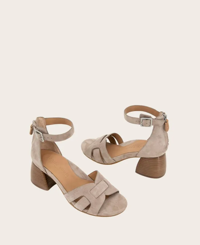 Kenneth Cole Sandals and Wedges Women GENTLE SOULS Myla Heeled Sandal Mushroom Kenneth Cole Sandals and Wedges Women GENTLE SOULS Myla Heeled Sandal Mushroom