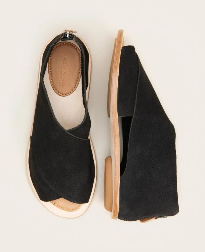 Kenneth Cole Sandals and Wedges Women GENTLE SOULS Urban Cross Sandal Black Kenneth Cole Sandals and Wedges Women GENTLE SOULS Urban Cross Sandal Black