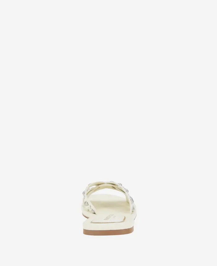 Kenneth Cole Sandals and Wedges Women Jula Flat Sandal Egret Kenneth Cole Sandals and Wedges Women Jula Flat Sandal Egret