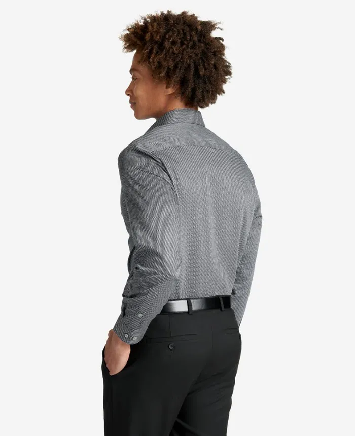 Kenneth Cole Shirts Men Slim Fit Kenneth Cole Natural Stretch Dress Shirt Black Smoke Kenneth Cole Shirts Men Slim Fit Kenneth Cole Natural Stretch Dress Shirt Black Smoke