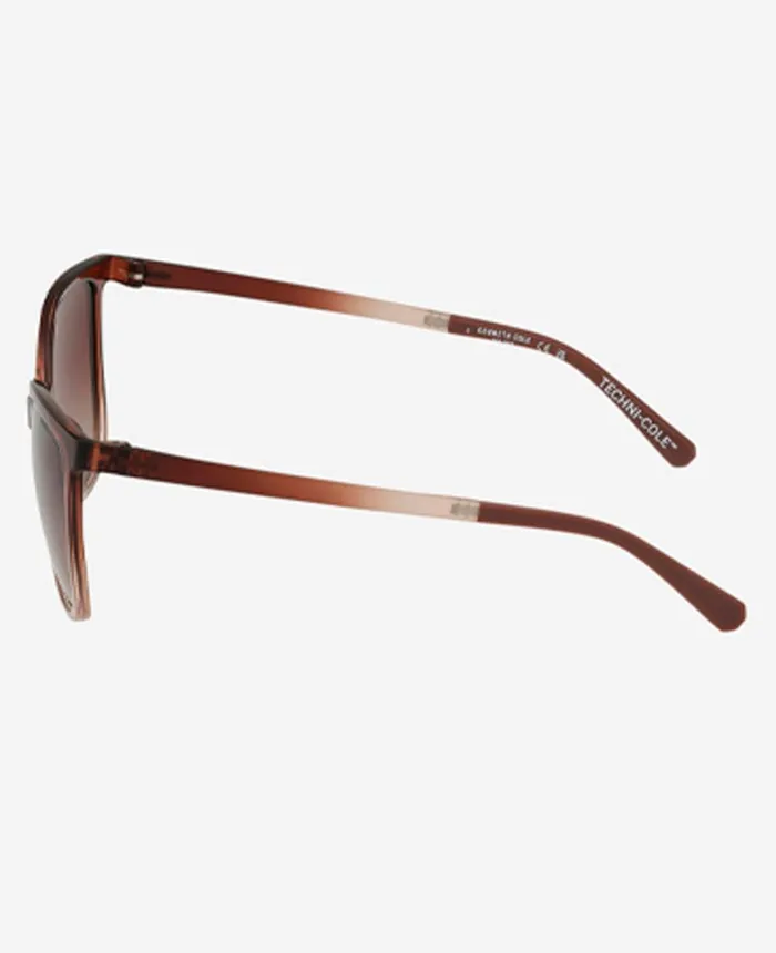 Kenneth Cole Sunglasses Women Ultem Square Sunglasses Brown Kenneth Cole Sunglasses Women Ultem Square Sunglasses Brown