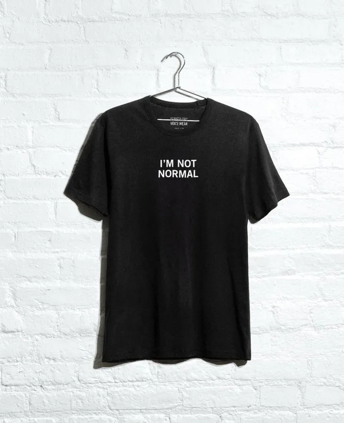 Kenneth Cole TShirts MenWomen Site Exclusive I039m Not Normal TShirt Black