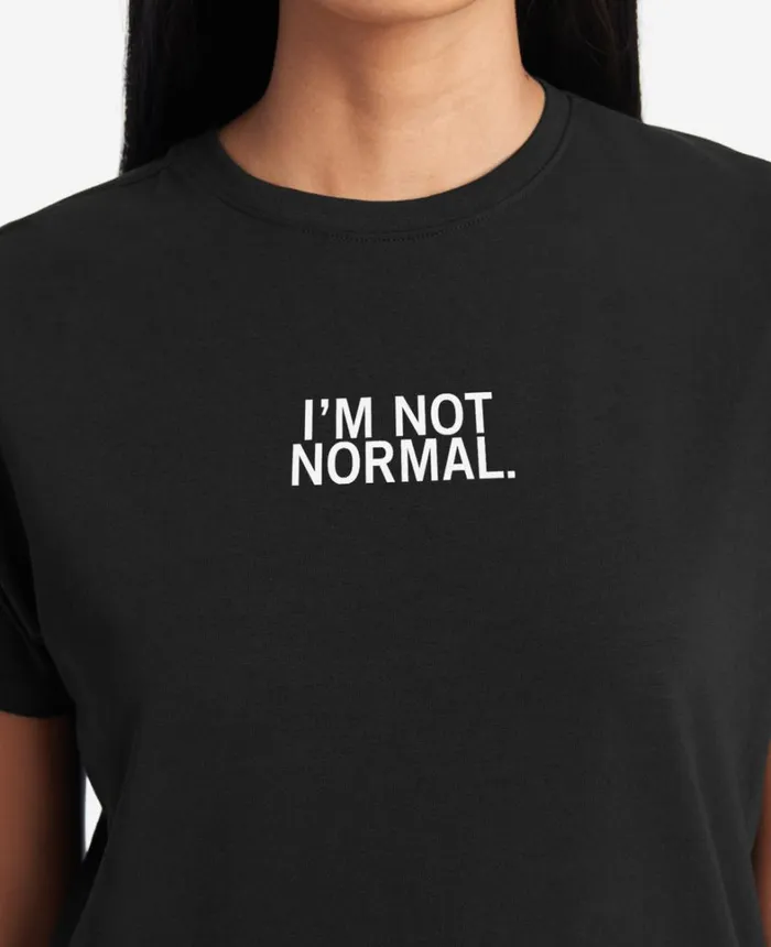 Kenneth Cole TShirts MenWomen Site Exclusive I039m Not Normal TShirt Black Kenneth Cole TShirts MenWomen Site Exclusive I039m Not Normal TShirt Black