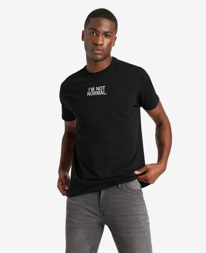 Kenneth Cole TShirts MenWomen Site Exclusive I039m Not Normal TShirt Black Kenneth Cole TShirts MenWomen Site Exclusive I039m Not Normal TShirt Black