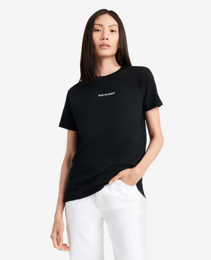 Kenneth Cole TShirts MenWomen Site Exclusive Micro Influencer TShirt Black Kenneth Cole TShirts MenWomen Site Exclusive Micro Influencer TShirt Black