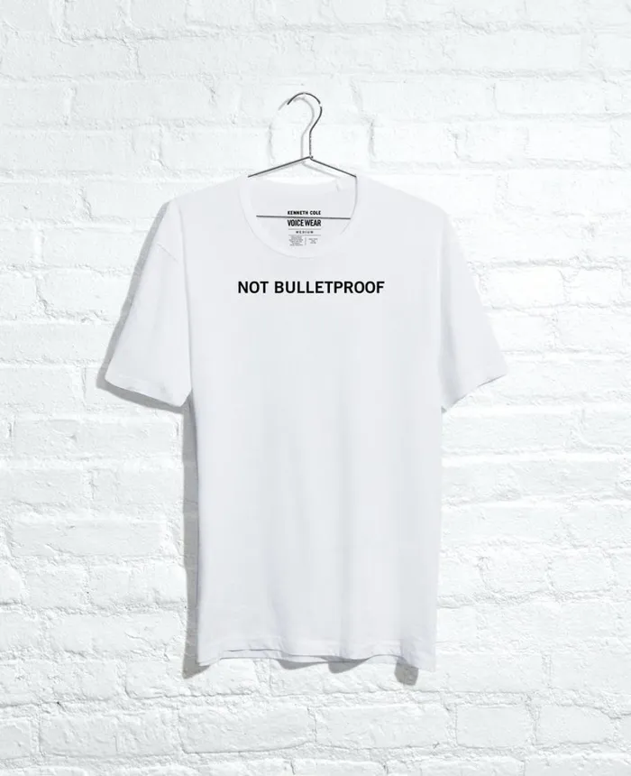 Kenneth Cole TShirts MenWomen Site Exclusive Not Bulletproof TShirt Black Black