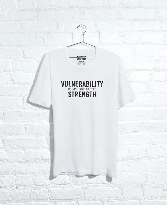 Kenneth Cole TShirts MenWomen Site Exclusive Vulnerability Strength TShirt White