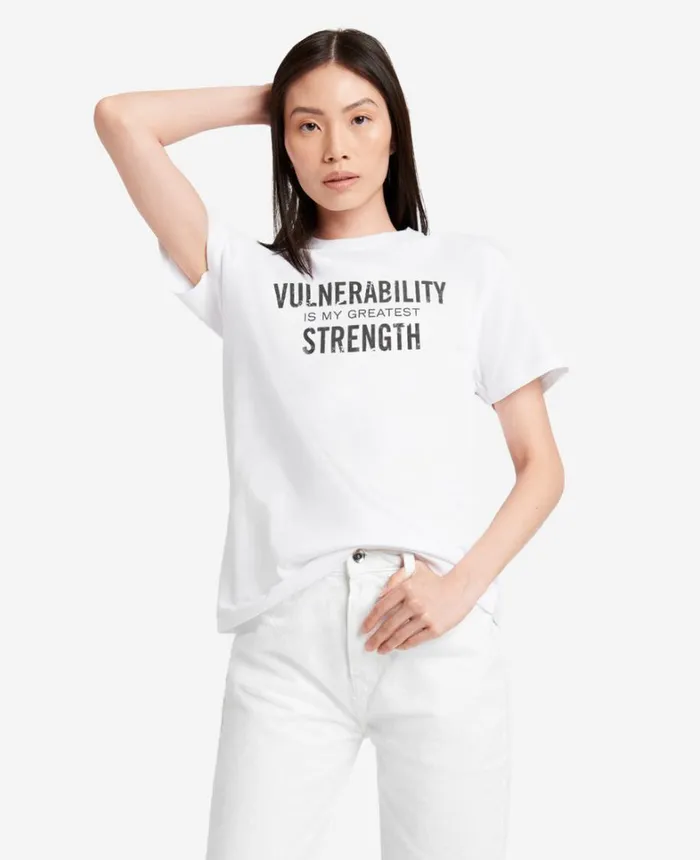 Kenneth Cole TShirts MenWomen Site Exclusive Vulnerability Strength TShirt White Kenneth Cole TShirts MenWomen Site Exclusive Vulnerability Strength TShirt White