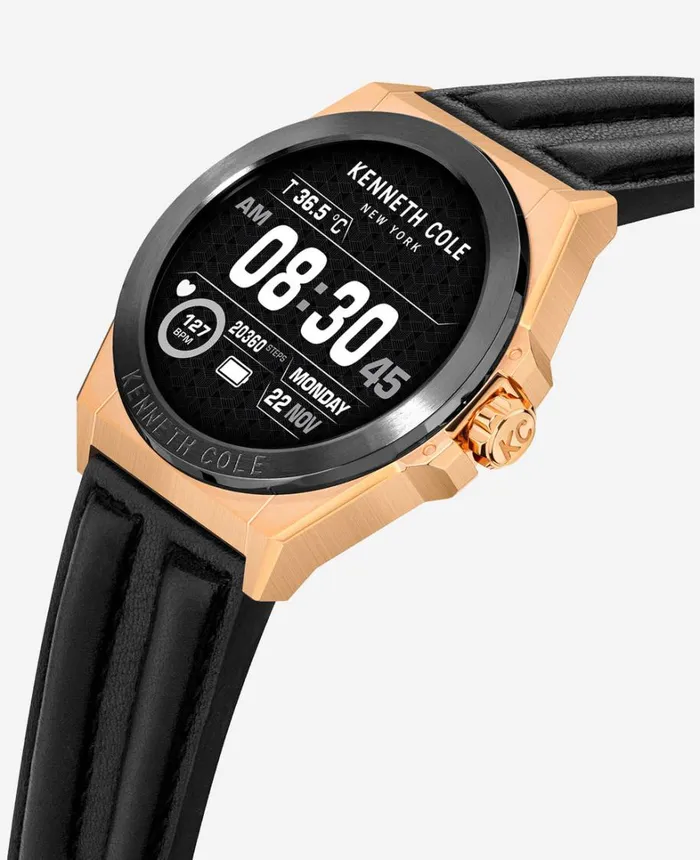 Kenneth Cole Watches Men The Wellness Smartwatch 20 With Interchangeable Band Set Black