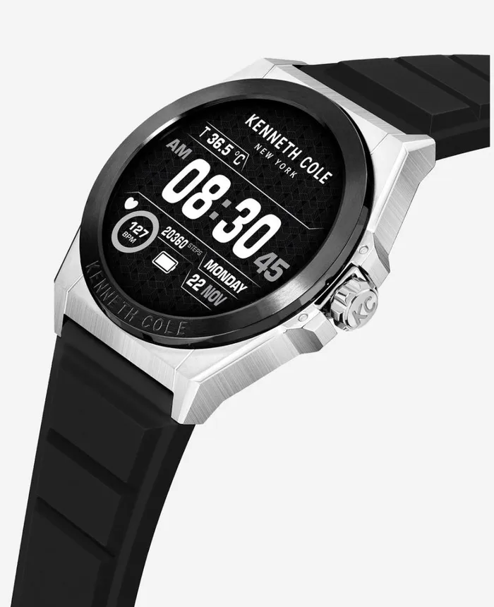 Kenneth Cole Watches Men The Wellness Smartwatch 20 With Interchangeable Band Set Black