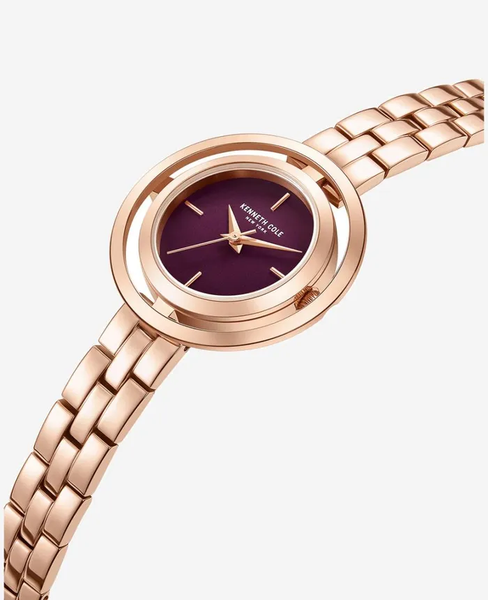 Kenneth Cole Watches Women Automatic Transparency Water Resistant Bracelet Watch Rose Gold Kenneth Cole Watches Women Automatic Transparency Water Resistant Bracelet Watch Rose Gold