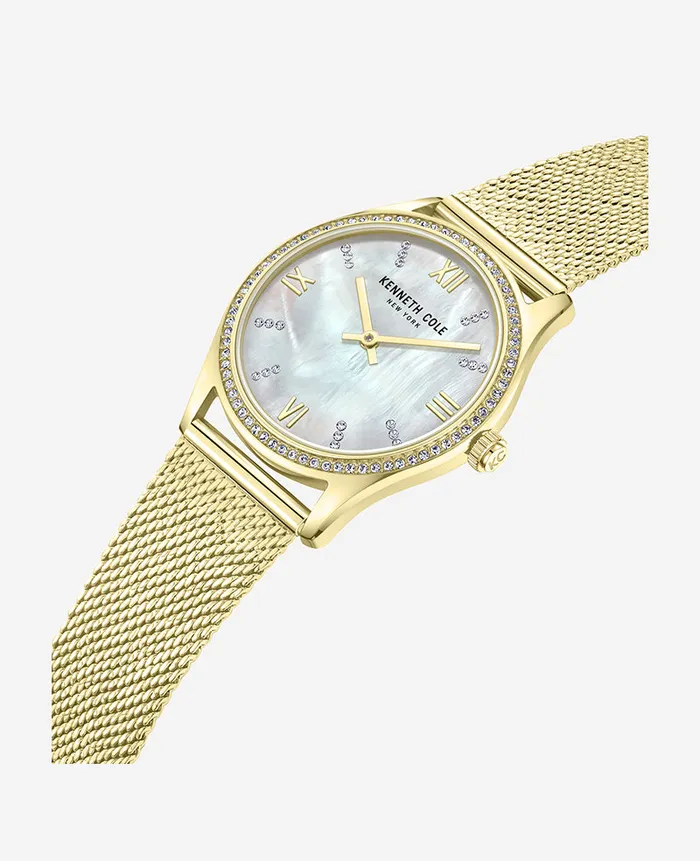 Kenneth Cole Watches Women Kenneth Cole New York Ladies039 Modern Classic Mesh Watch Gold Kenneth Cole Watches Women Kenneth Cole New York Ladies039 Modern Classic Mesh Watch Gold