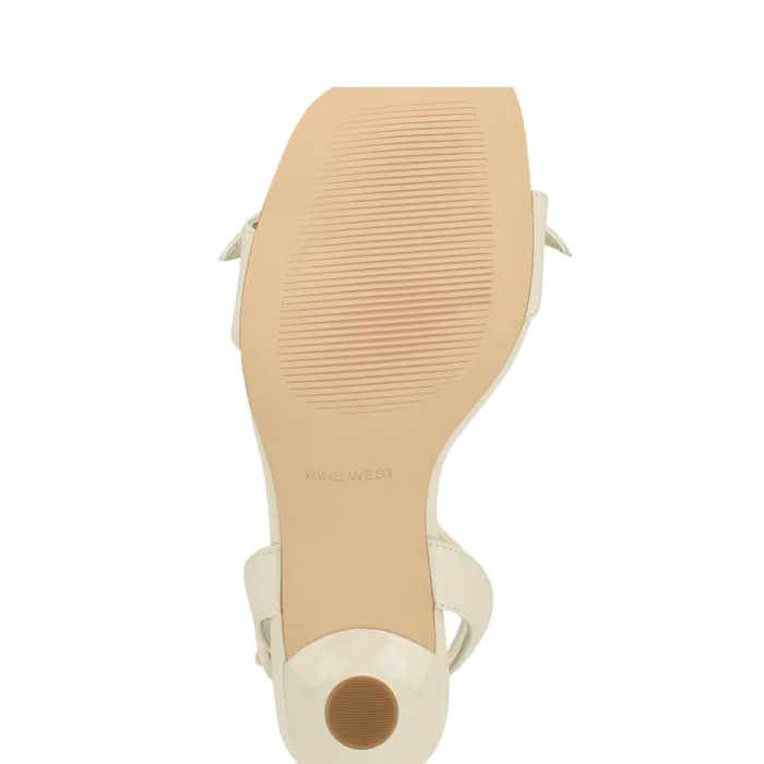 Kensta Bow Sandals Chic Cream Women Nine West Heeled Kensta Bow Sandals Chic Cream Women Nine West Heeled