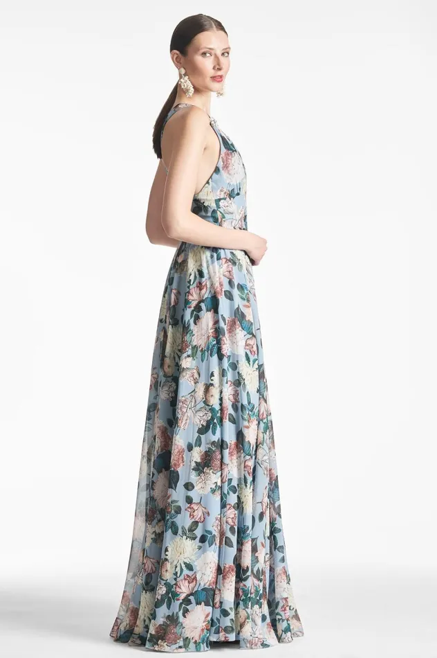 Kenzia Gown 8211 Ice Blue Garden Women Sachin and Babi Boho