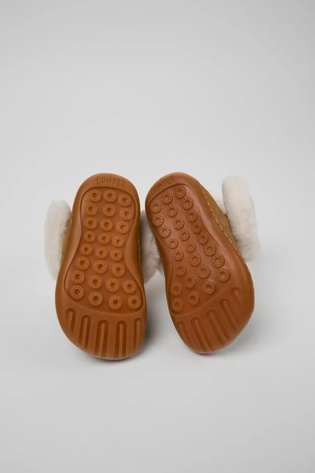 Kids Camper Boots Twins Brown Nubuck And Textile Ankle Boots For Kids Kids Camper Boots Twins Brown Nubuck And Textile Ankle Boots For Kids