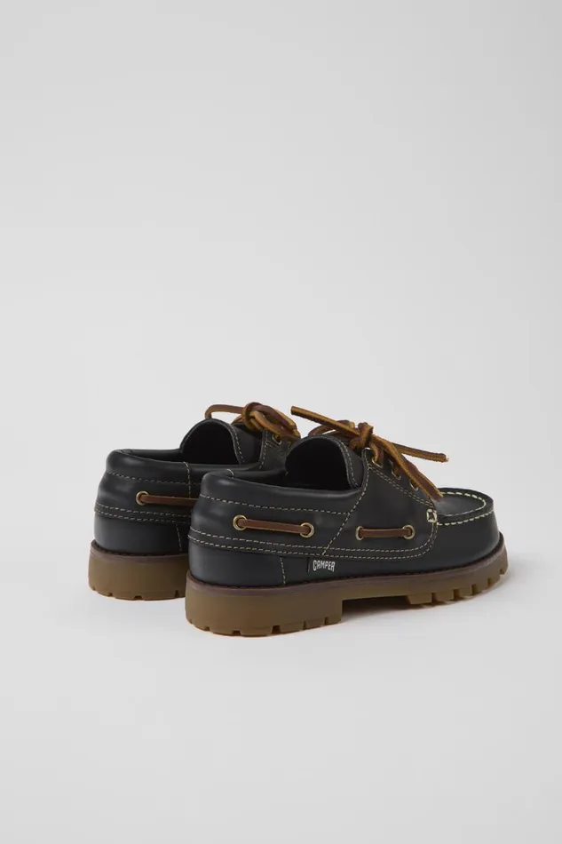 Kids Camper Casual Shoes Compas Dark Blue Leather Shoes For Kids Kids Camper Casual Shoes Compas Dark Blue Leather Shoes For Kids