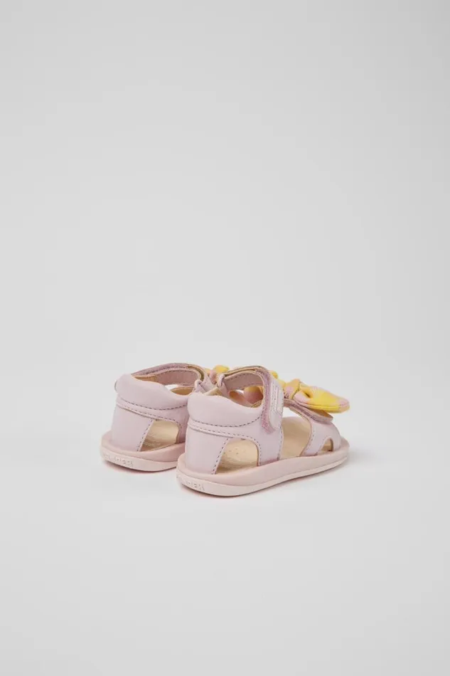 Kids Camper Hook And Loop Bicho Pink And Yellow Sandals For Kids Kids Camper Hook And Loop Bicho Pink And Yellow Sandals For Kids