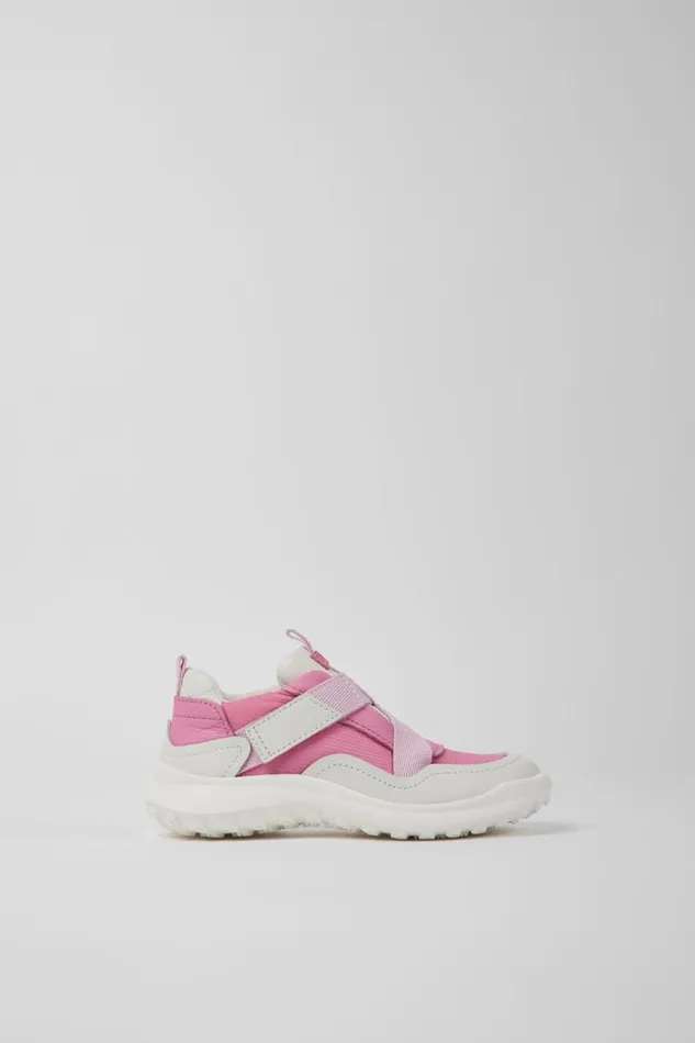 Kids Camper Sneakers CRCLR Pink Leather And Textile Sneakers For Kids Kids Camper Sneakers CRCLR Pink Leather And Textile Sneakers For Kids
