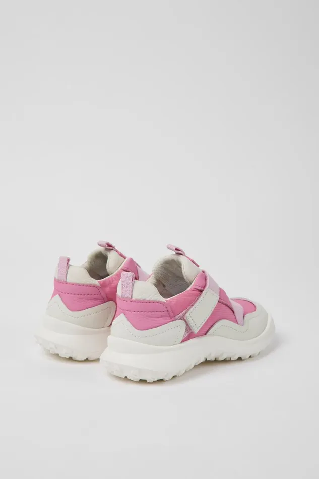 Kids Camper Sneakers CRCLR Pink Leather And Textile Sneakers For Kids Kids Camper Sneakers CRCLR Pink Leather And Textile Sneakers For Kids