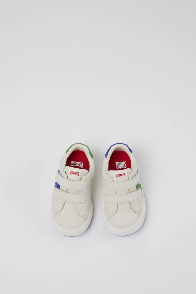 Kids Camper Sneakers Twins White Leather Sneaker Kids Camper Sneakers Twins White Leather Sneaker