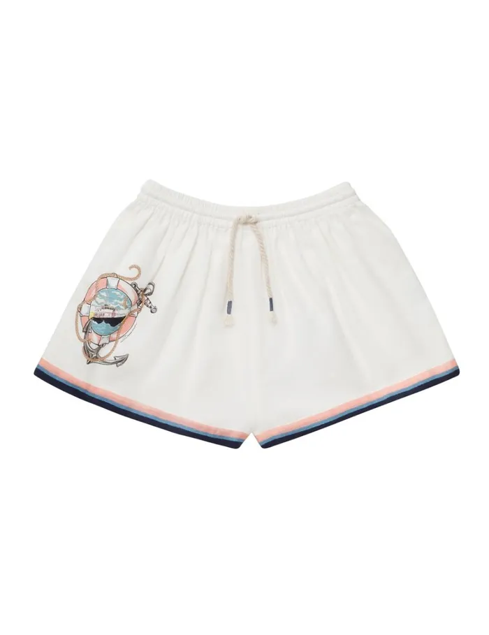 Kids Clothing Zimmermann Alight Relaxed Short Ivory Multi